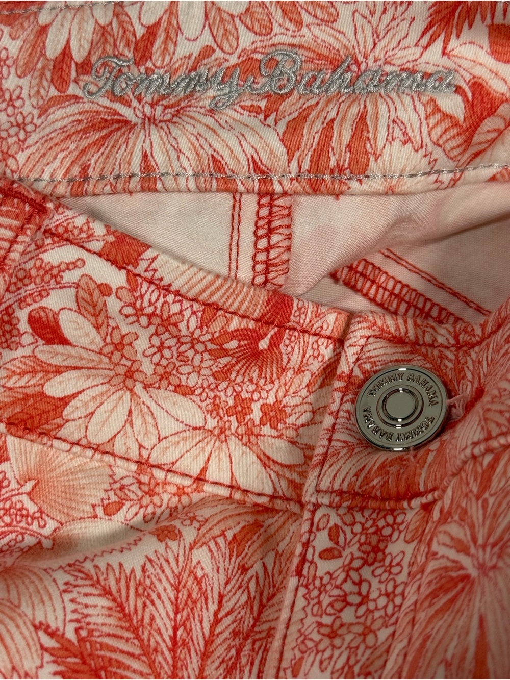 Tommy Bahama Boracay Beach High Rise Ankle Jeans Tropical Floral Summer Sz 4x28 - Picture 7 of 12
